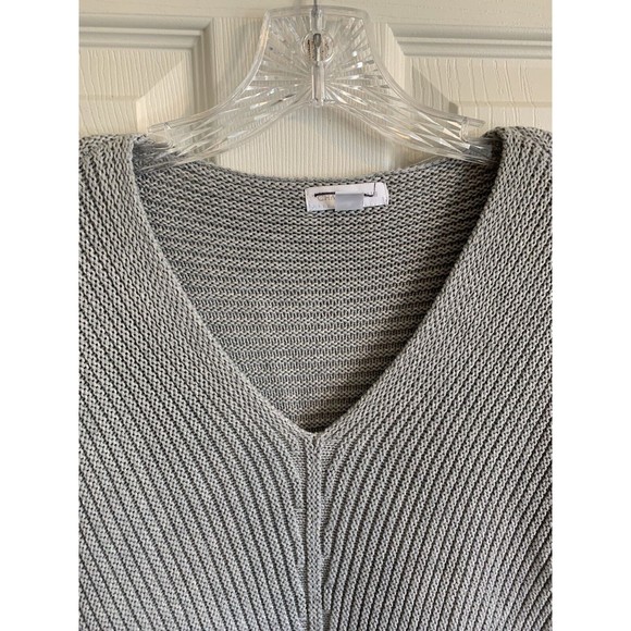 NWT $70 Charter Club Womens Gray Ribbed Long Sleeve V Neck Sweater Size Medium - Picture 4 of 12